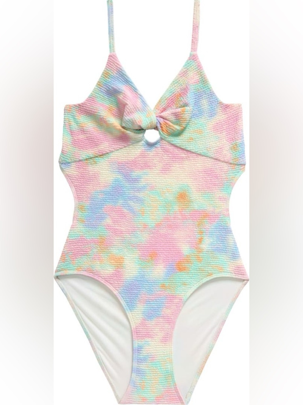 Kids' Crinkle Twist Cutout One-Piece Swimsuit BRAND NEW